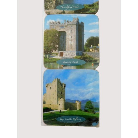 John Hinde Scenic Ireland Coasters 6 Pc Kylemore Bunratty Cliffs Moher Trinity - Picture 7 of 7